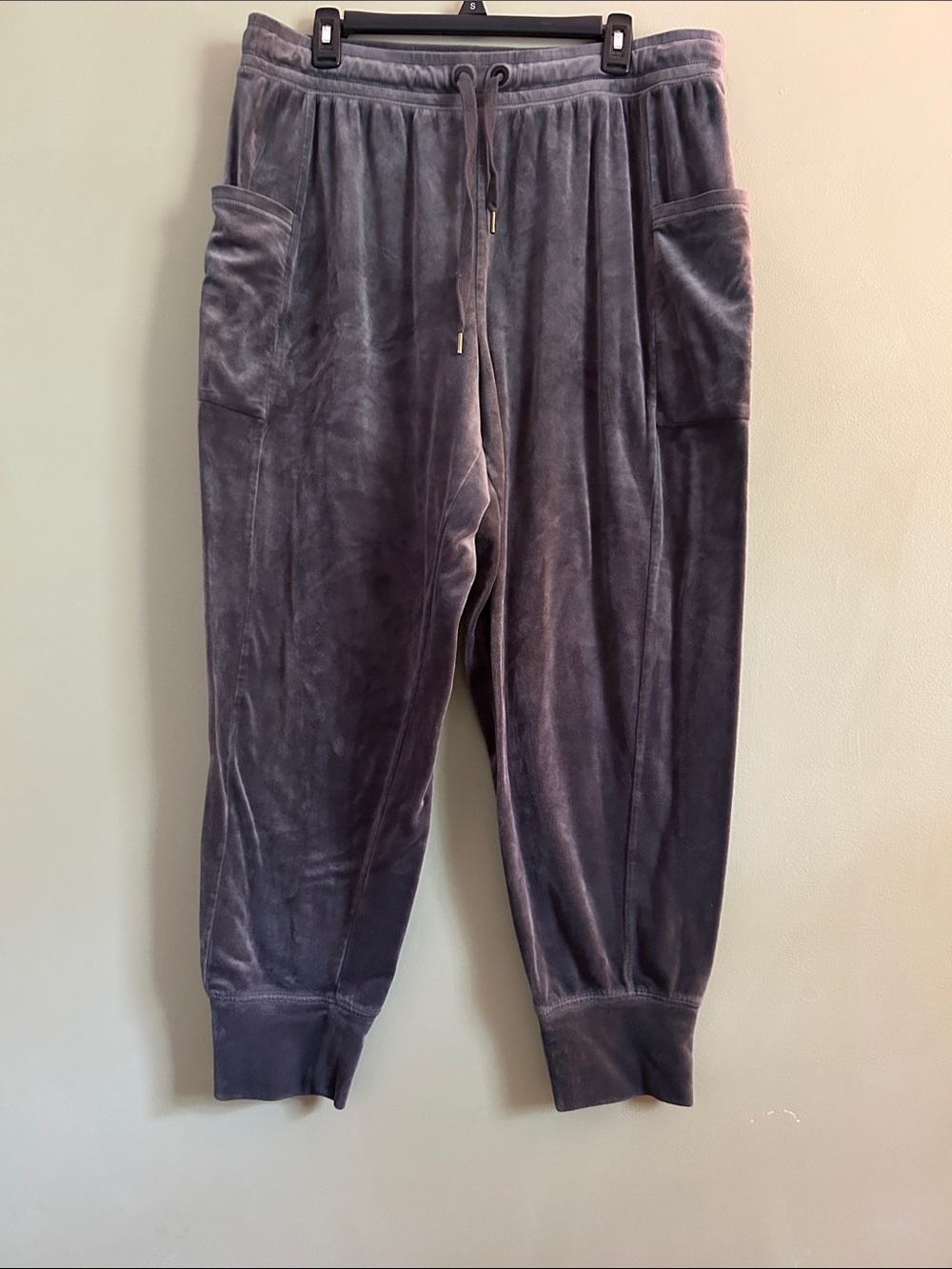 OFFLINE by Aerie After Party Velour Joggers in Charcoal Grey Size  XL